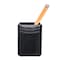 Dacasso Black Leather Pencil Cup AG-1010 - alternate 1